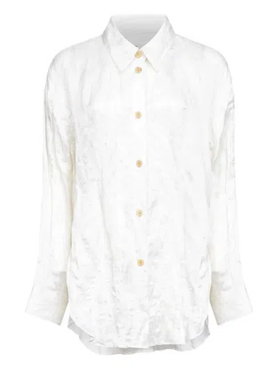 Khaite Wrinkled-effect Shirt In White
