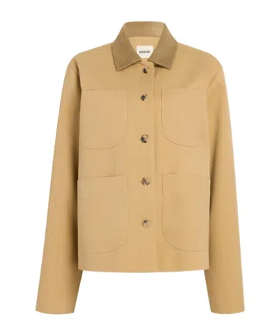 Khaite Pockets Front Jacket In Brown