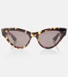 Khaite X Oliver Peoples 1951c Cat-eye Sunglasses In Brown