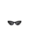 Khaite Ov5573su Cat-eye Sunglasses In Black/gray