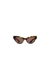 Khaite Ov5573su Cat-eye Sunglasses In Vintage Dtb/brown