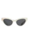 Khaite X Oliver Peoples 1951c Sunglasses In White