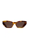 Khaite X Oliver Peoples 1966c Cat-eye Acetate Sunglasses In Brown