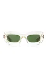 Khaite X Oliver Peoples 1966c Square-frame Acetate Sunglasses In Ivory