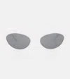 Khaite X Oliver Peoples 1968c Cat-eye Sunglasses In Grey