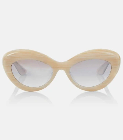 Khaite X Oliver Peoples 1968c Cat-eye Sunglasses In White