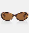 Khaite X Oliver Peoples 1969c Sunglasses In Brown