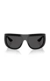 Khaite X Oliver Peoples 1974c Mask-frame Acetate Sunglasses - In Black