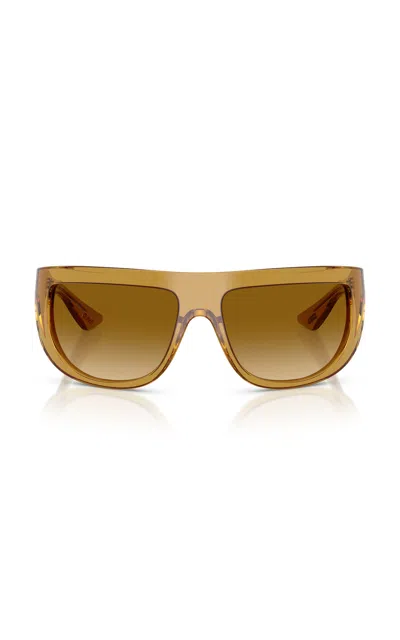 Khaite X Oliver Peoples 1974c Mask-frame Acetate Sunglasses - In Brown