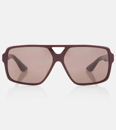 Khaite 1977c Aviator Sunglasses In Braun