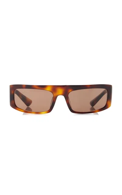 Khaite X Oliver Peoples 1979c Square-frame Acetate Sunglasses In Brown