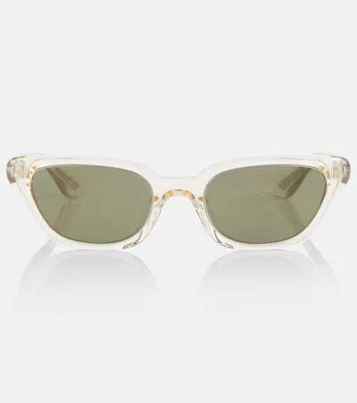 Khaite X Oliver Peoples 1983c Rectangular Sunglasses In Black
