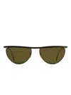 Khaite X Oliver Peoples 1984c Browline Sunglasses In Green