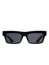 Khaite X Oliver Peoples 1985c Rectangle Sunglasses In Black