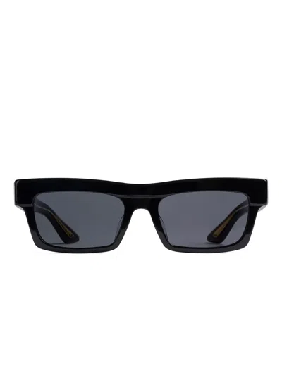 Khaite X Oliver Peoples 1985c Rectangle Sunglasses In Black