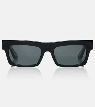 Khaite X Oliver Peoples 1985c Rectangular Sunglasses In Black