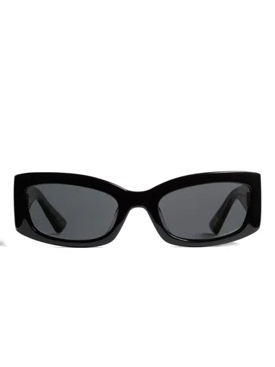 Khaite X Oliver Peoples 1993c Rectangle Sunglasses In Black