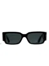 Khaite X Oliver Peoples 1995c Rectangle-frame Sunglasses In Black