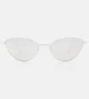 Khaite X Oliver Peoples 1998c Cat-eye Sunglasses In Silber
