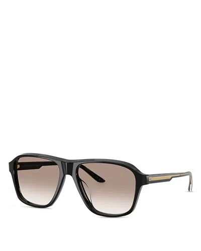 Khaite X Oliver Peoples Aviator Glasses, 56mm In Black