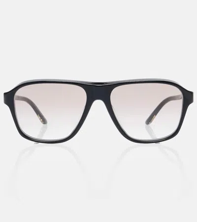 Khaite X Oliver Peoples Aviator Sunglasses In Black