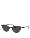 Khaite X Oliver Peoples Butterfly Sunglasses, 56mm In Black