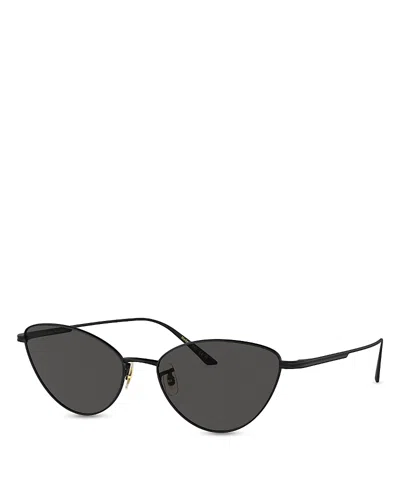 Khaite X Oliver Peoples Butterfly Sunglasses, 56mm In Black