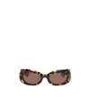 Khaite X Oliver Peoples Collaboration 1992c Oval Sunglasses In Brown