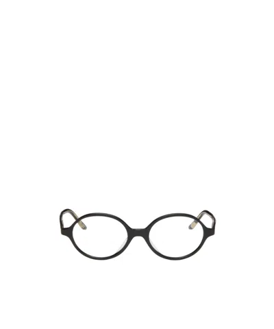Khaite X Oliver Peoples Collaboration 2000rx Round Non-prescription Glasses In Black