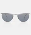 Khaite X Oliver Peoples Flat-top Sunglasses In Black