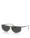 Khaite X Oliver Peoples Irregular Oval Sunglasses, 59mm In Black