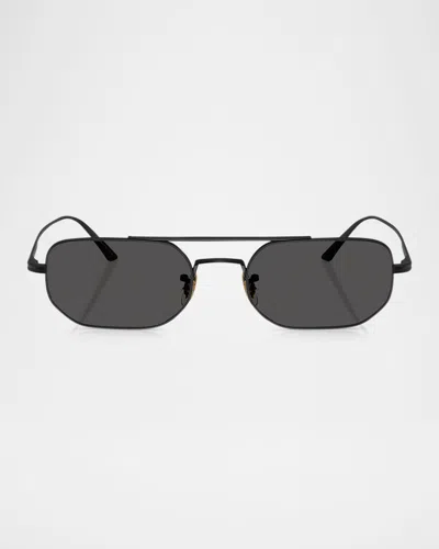 Khaite Ov1351s Pillow Sunglasses In Matte Black
