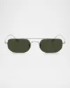 Khaite Ov1351s Pillow Sunglasses In Silver