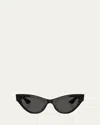 Khaite Ov5573su Cat-eye Sunglasses In Black