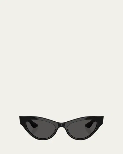 Khaite Ov5573su Cat-eye Sunglasses In Black