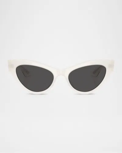 Khaite Ov5573su Cat-eye Sunglasses In Black Grey