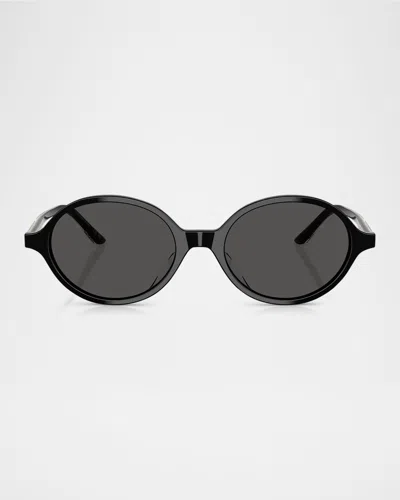 KHAITE OV5574SU OVAL ACETATE SUNGLASSES