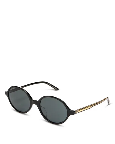 Khaite X Oliver Peoples Oval Sunglasses, 54mm In Black