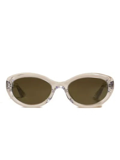 Khaite X Oliver Peoples Round Sunglasses In Brown