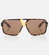 Khaite Eckige Sonnenbrille In Multicolor
