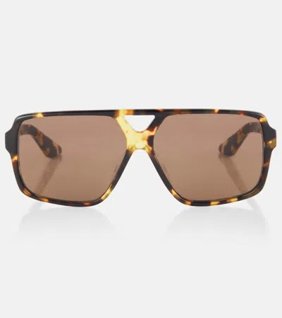 Khaite Eckige Sonnenbrille In Multicolor