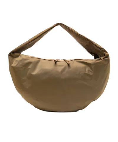 Khaite Xl Olivia Suede Shoulder Bag In Green