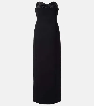 Khaite Bustier Corset Maxi Dress In Black