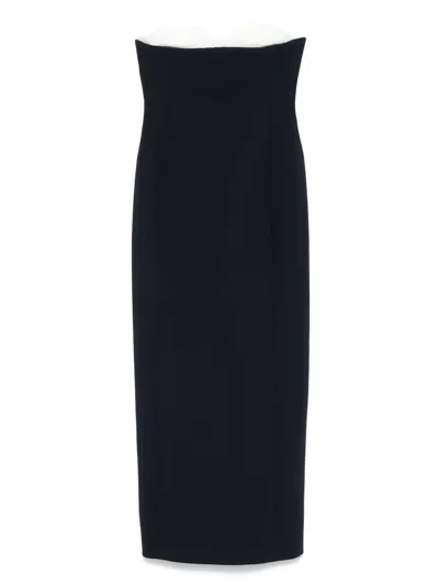 Khaite Yael Maxi Dress In Blue