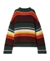 Khaite Yanis Oversized Ribbed Striped Cashmere Sweater In Multi