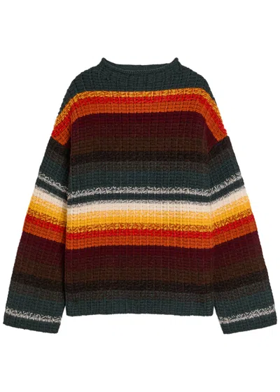 KHAITE KHAITE YANIS STRIPED CASHMERE JUMPER