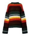 Khaite Yanis Oversized Ribbed Striped Cashmere Sweater In Multi
