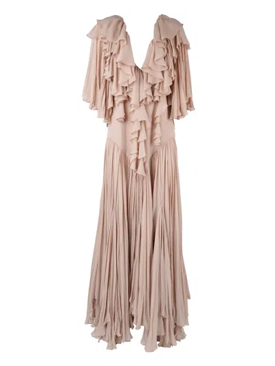 Khaite Yano Dress In Nude & Neutrals | ModeSens