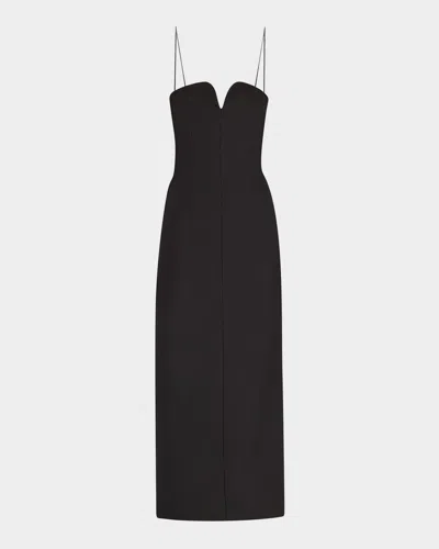 KHAITE YAO STRAPLESS COLUMN MAXI DRESS