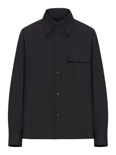 KHAITE YATTY SHIRT IN TROPICAL WOOL
